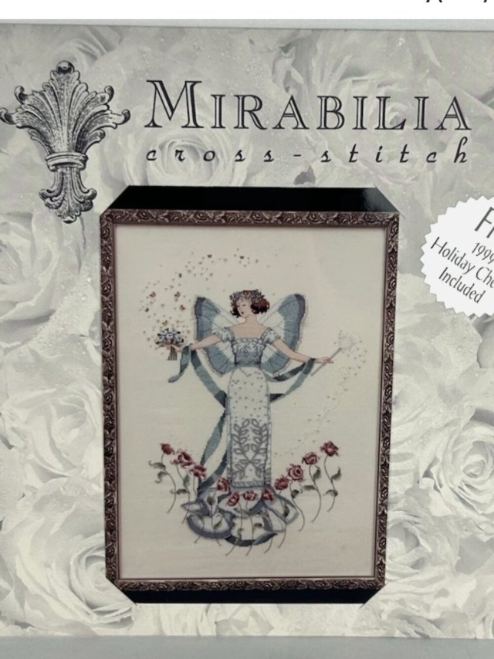 New Mirabilia Cross Stitch April's Blue Diamond Nora Corbett Chart Pattern Only
